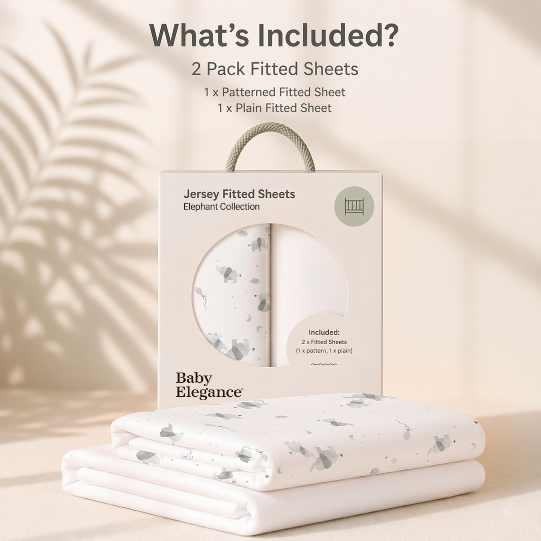 Travel Cot Sheets - 70 x 100cm - 2 Pack