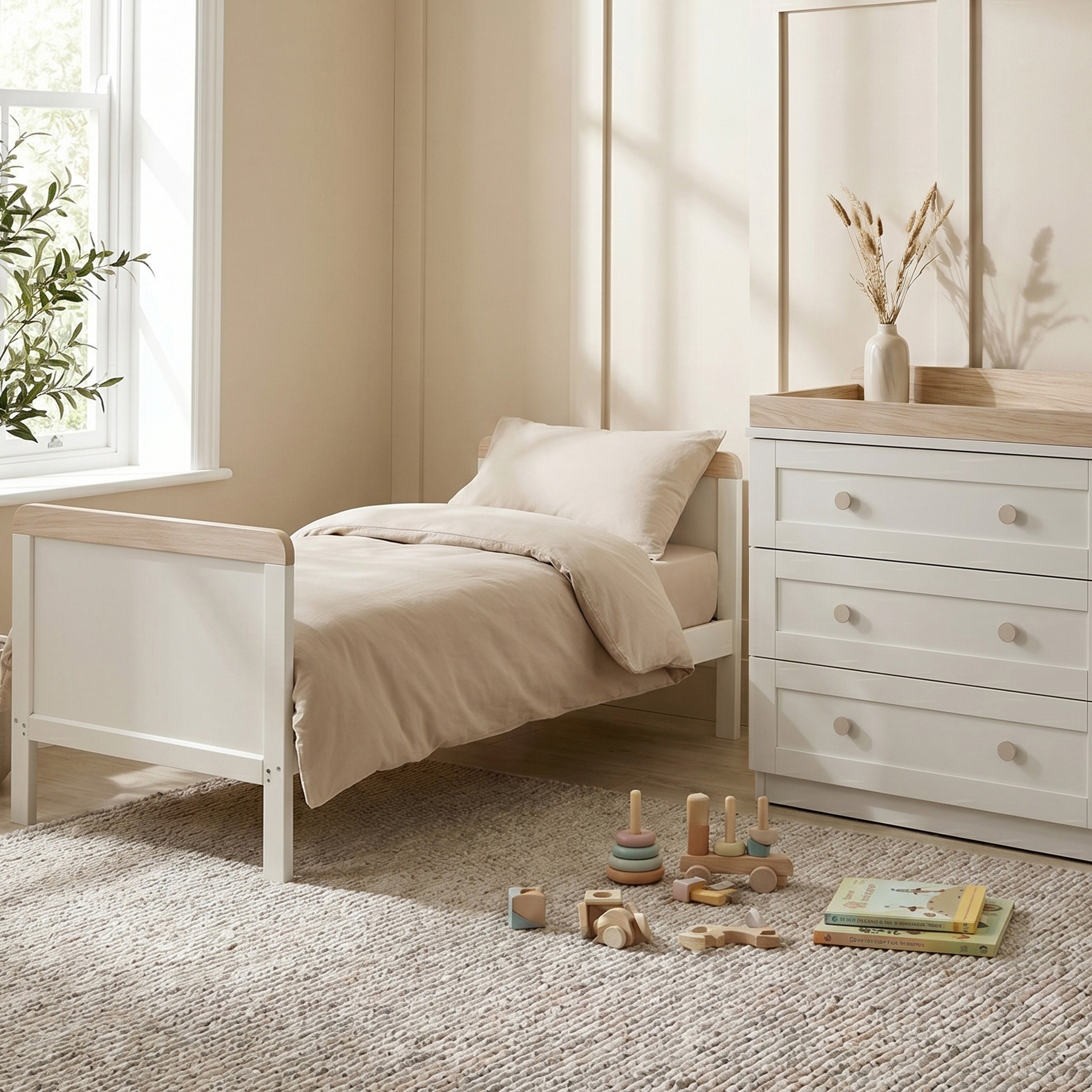 Haddington Cot Bed with Changing Unit & Chest of Drawers Bundle