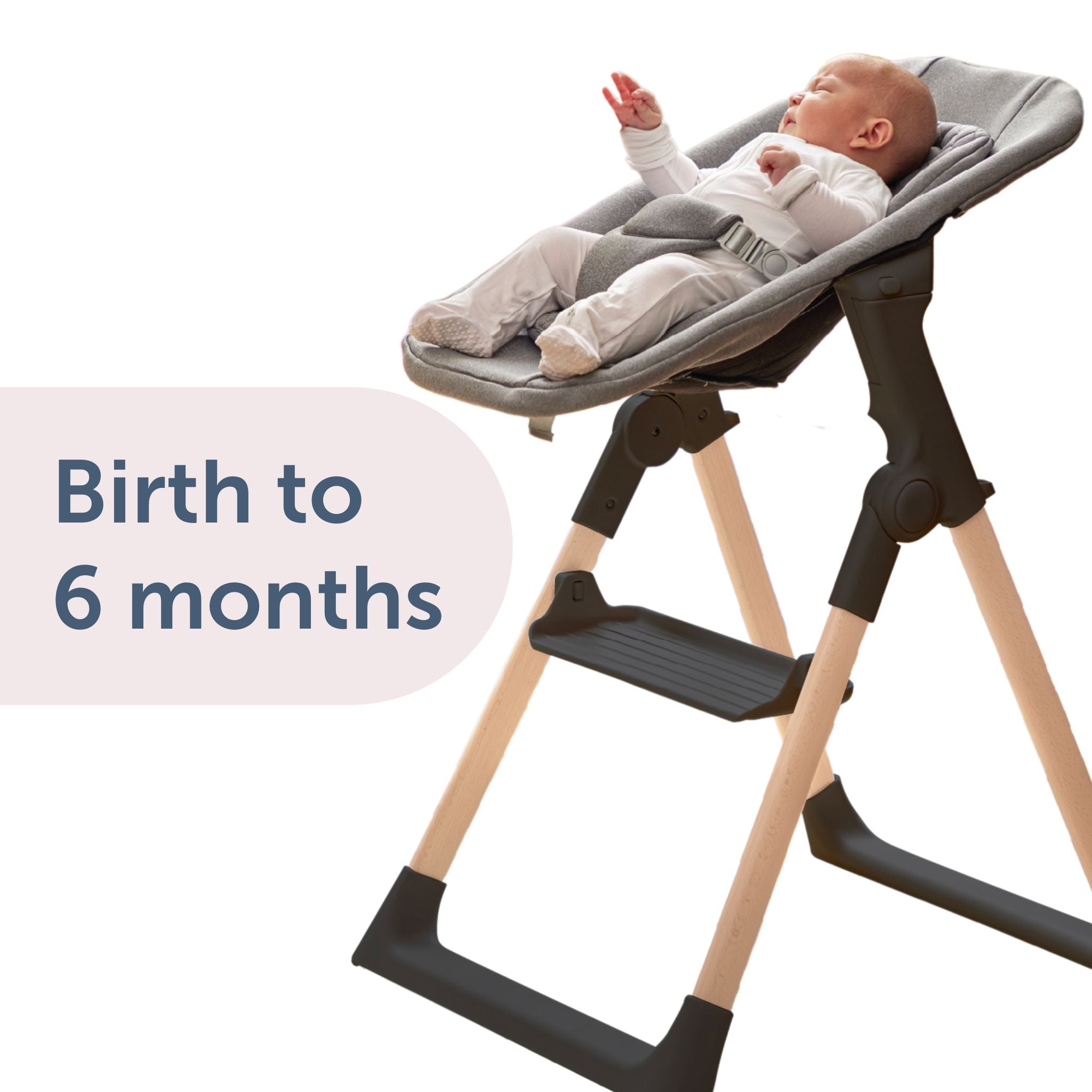 Mash High Chair & Newborn Seat - Black