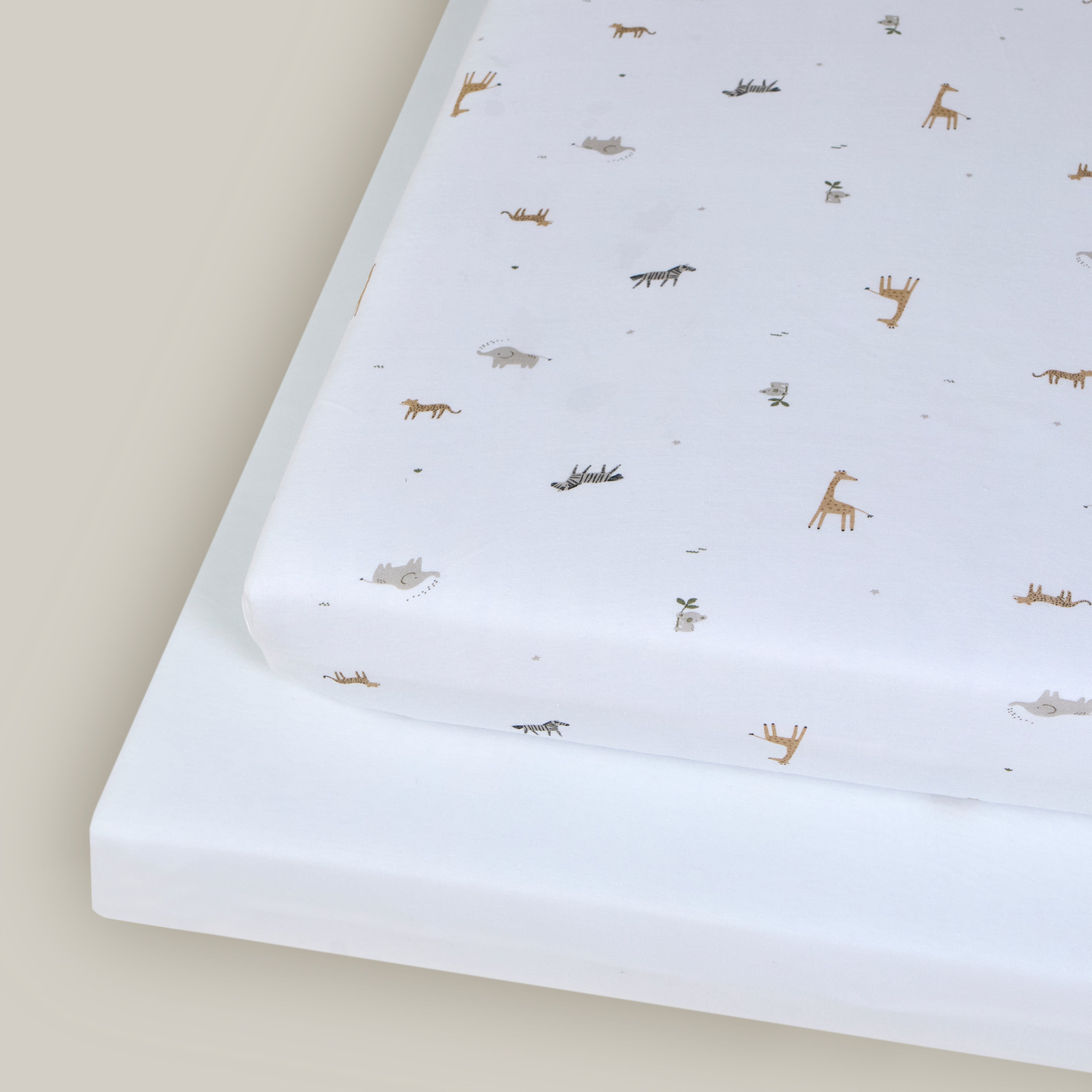 Cot Sheets - 120 x 60cm - 2 Pack