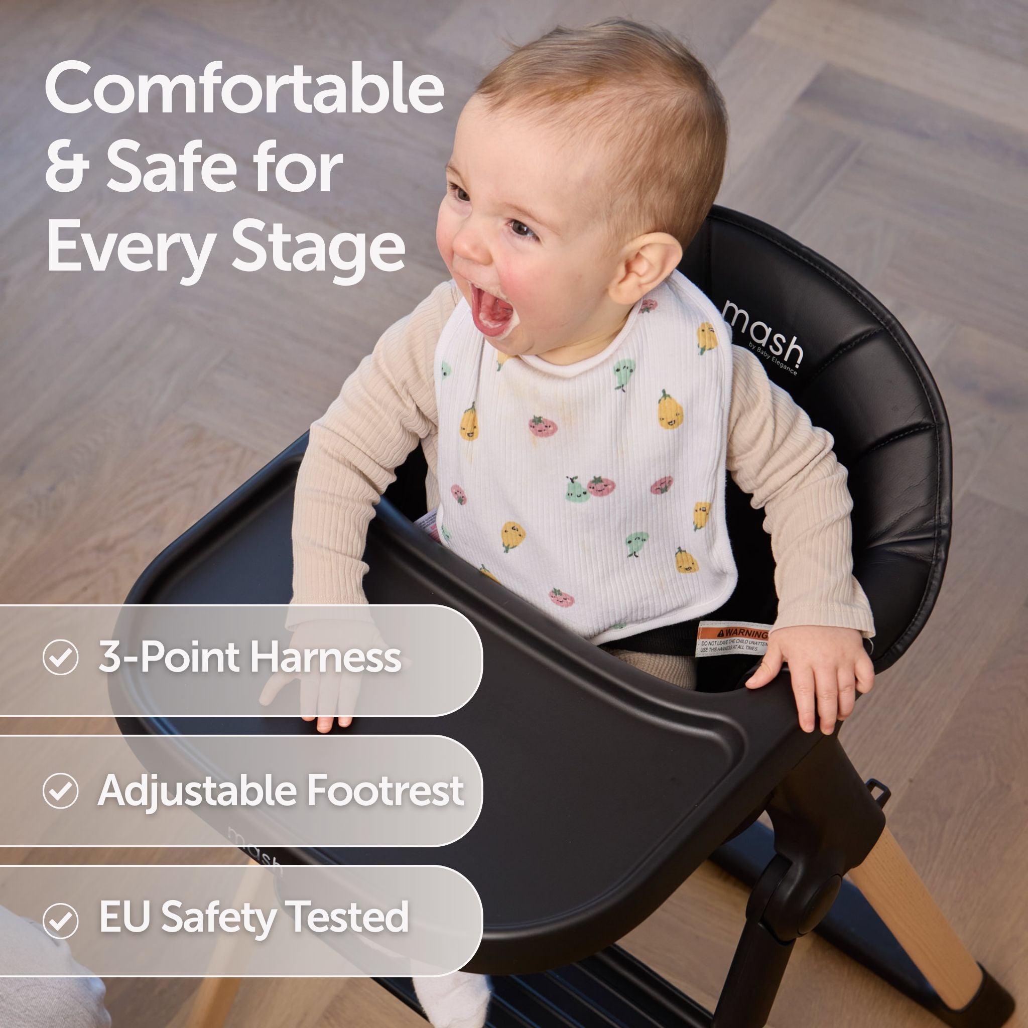 Mash High Chair Bundle - Black