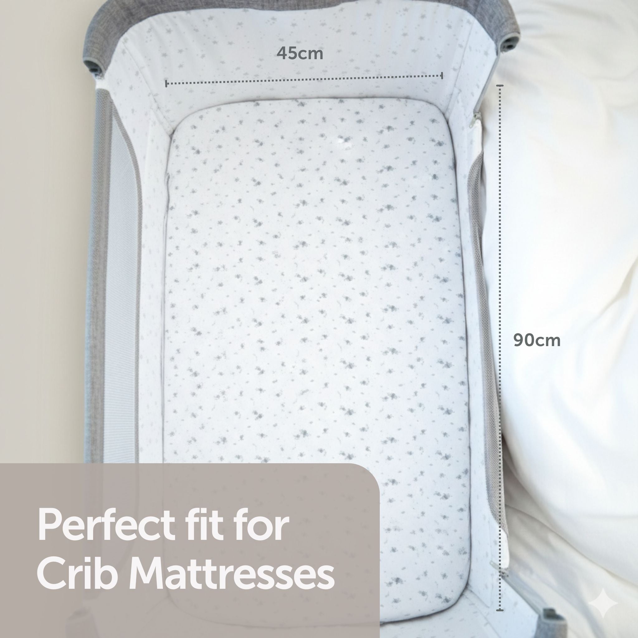 Crib Sheets - 45 x 90cm - 2-Pack