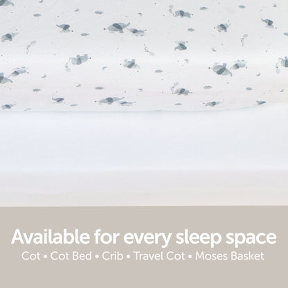 Cot Sheets - 120 x 60cm - 2 Pack