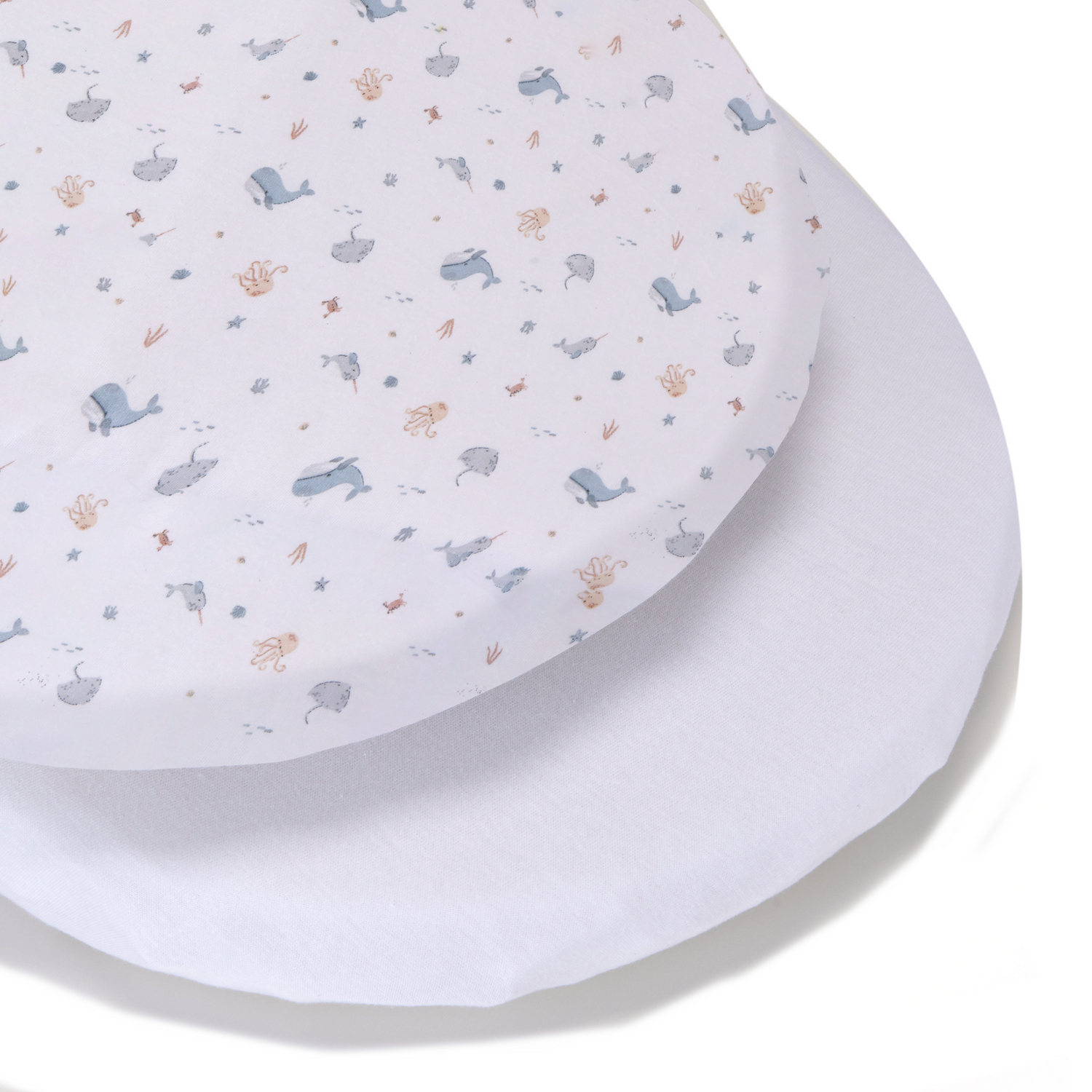 Moses Basket Sheets - 30 x 70cm - 2 Pack