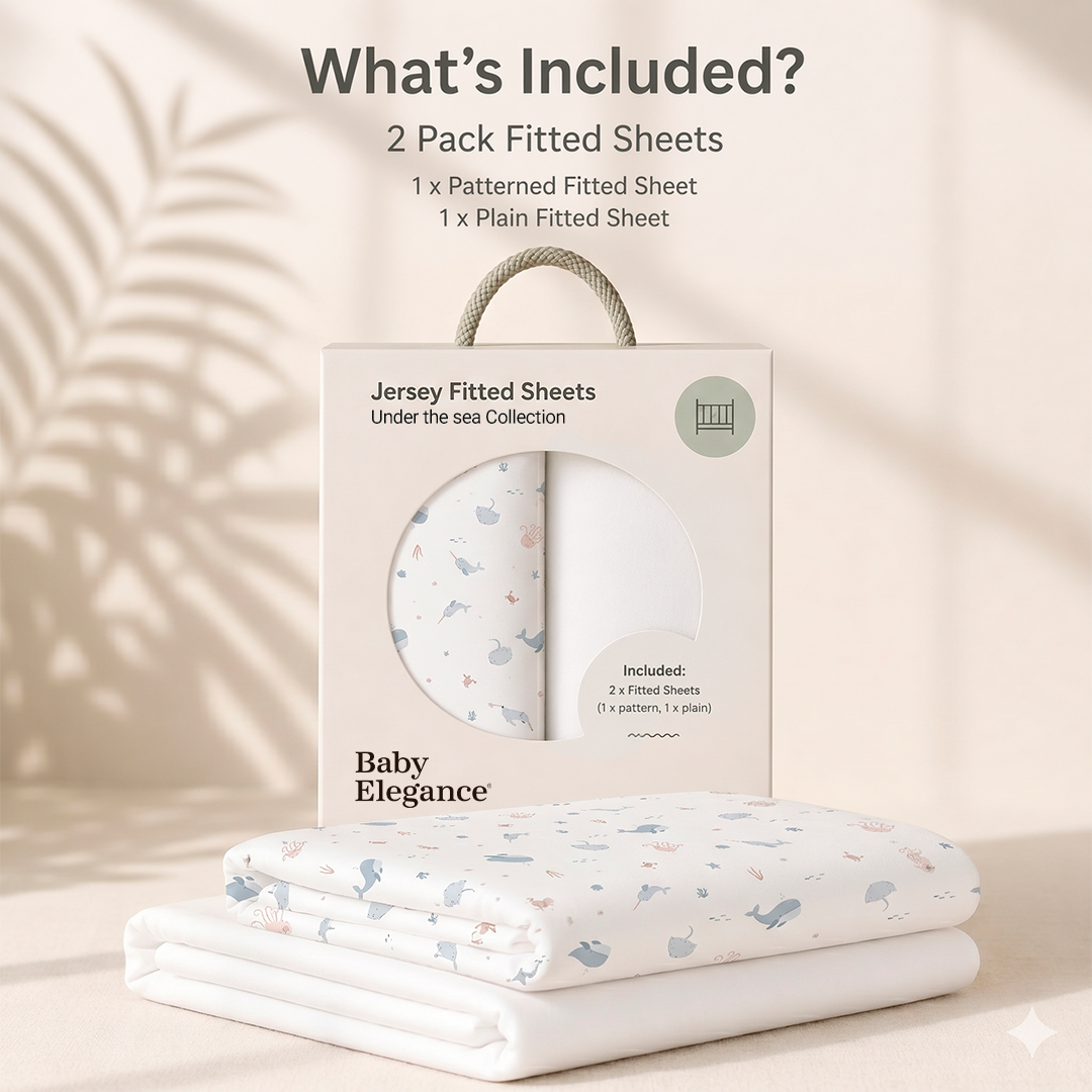 Travel Cot Sheets - 70 x 100cm - 2 Pack