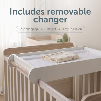 Haddington Cot Bed with Cot Top Changing Unit