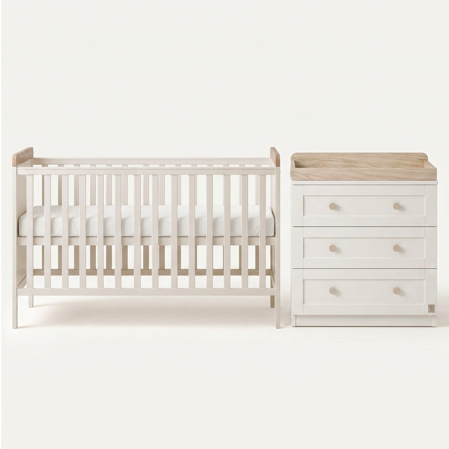 Haddington Cot Bed with Changing Unit &amp; Chest of Drawers Bundle