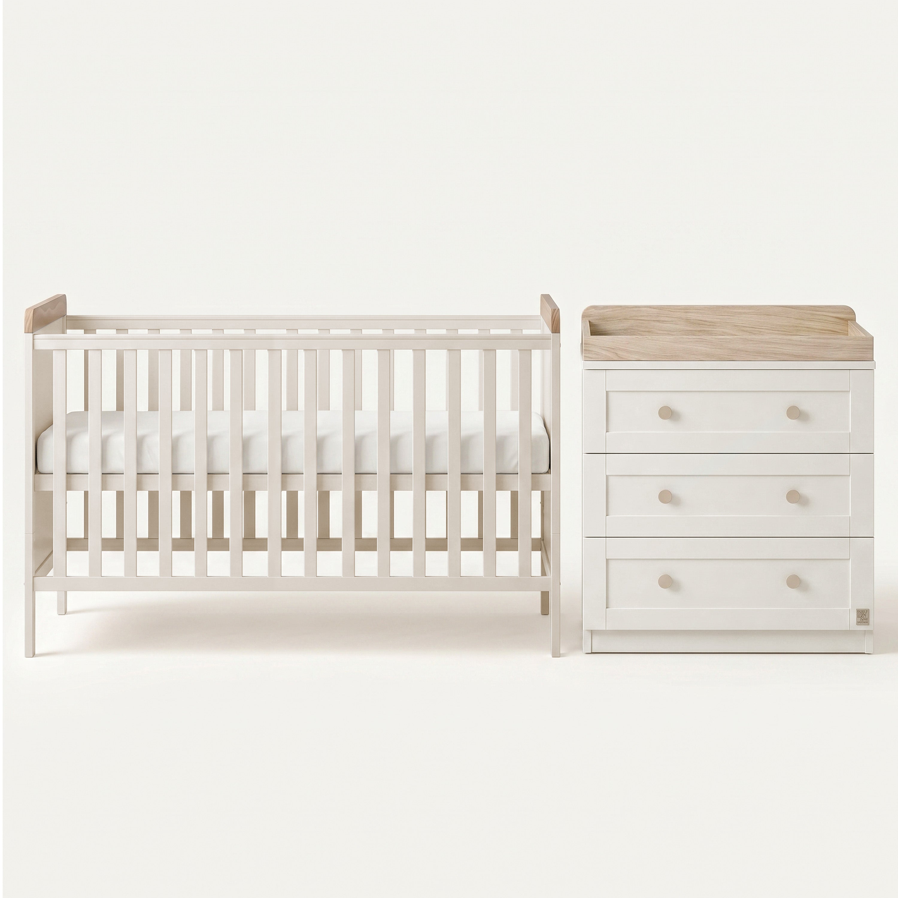 Haddington Cot Bed with Changing Unit &amp; Chest of Drawers Bundle