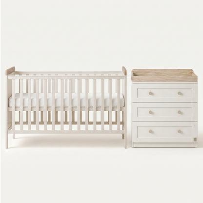 Haddington Cot Bed with Changing Unit &amp; Chest of Drawers Bundle