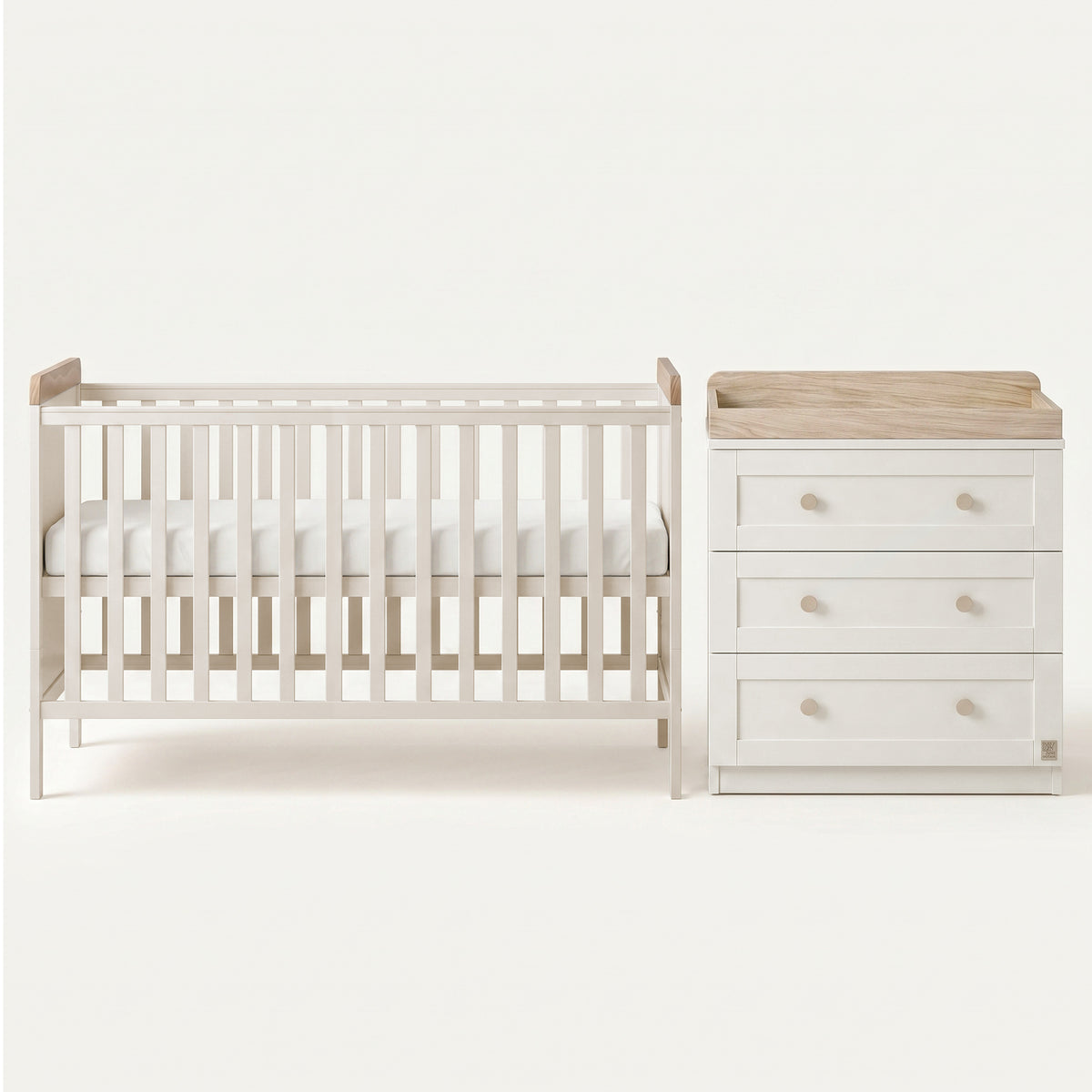 Haddington Cot Bed with Changing Unit &amp; Chest of Drawers Bundle