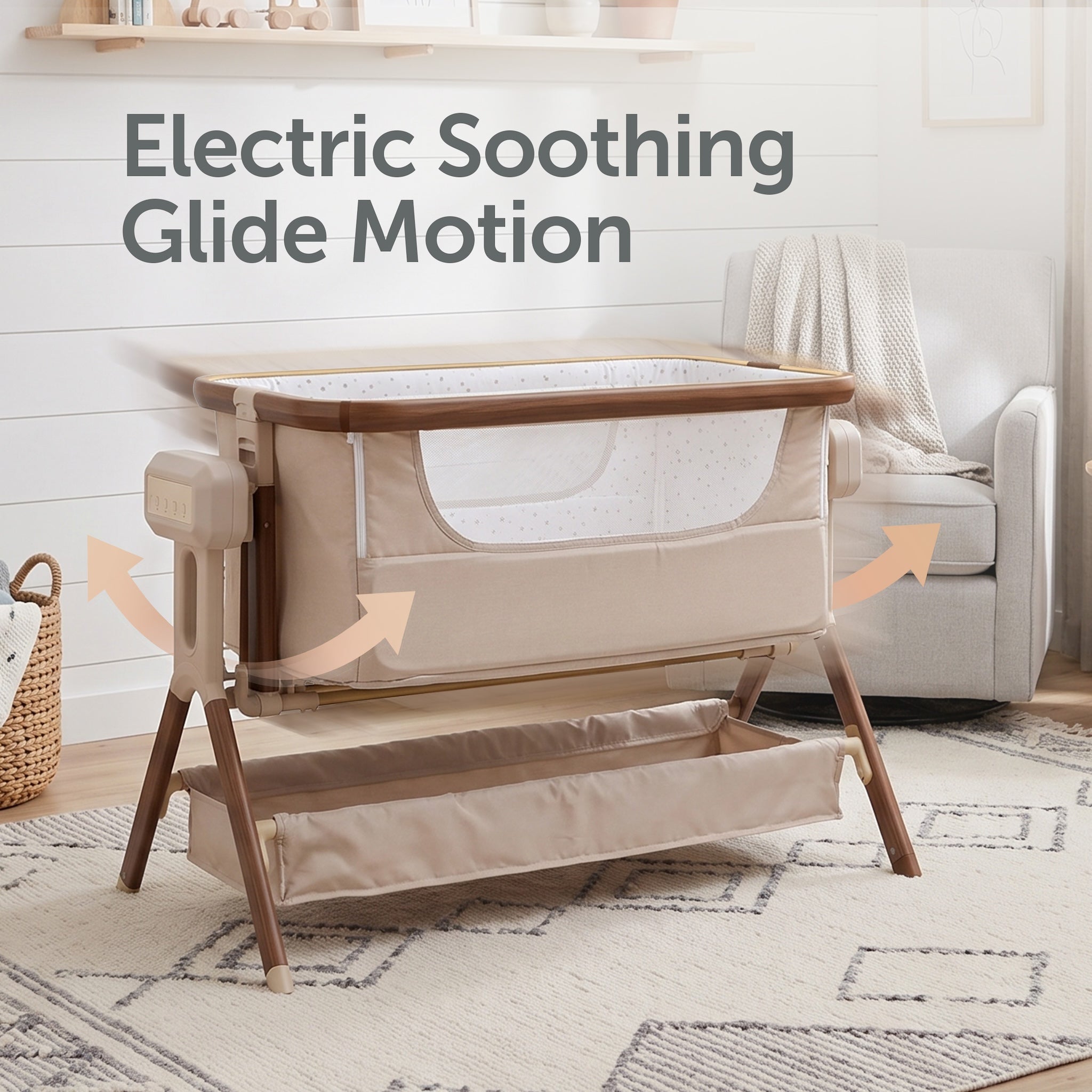 Baby Elegance Crib - Co Glide Electric Bedside Crib | Buy a Baby