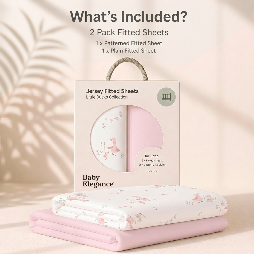 Travel Cot Sheets - 70 x 100cm - 2 Pack