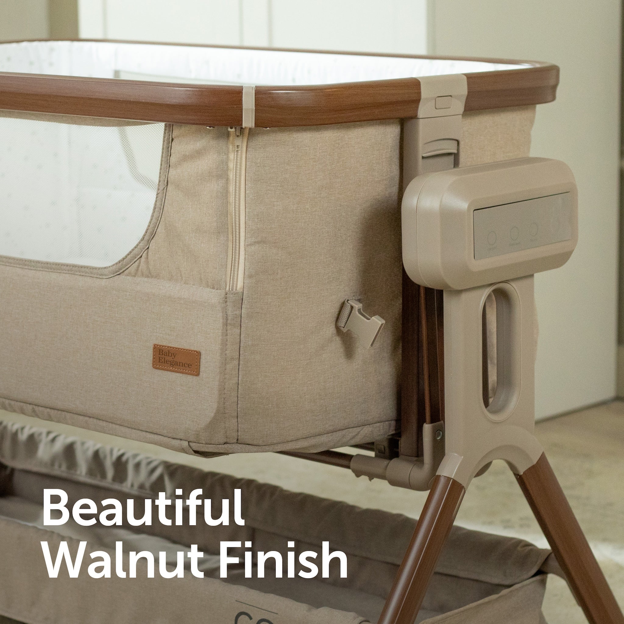 Baby Elegance Crib - Co Glide Electric Bedside Crib | Buy a Baby