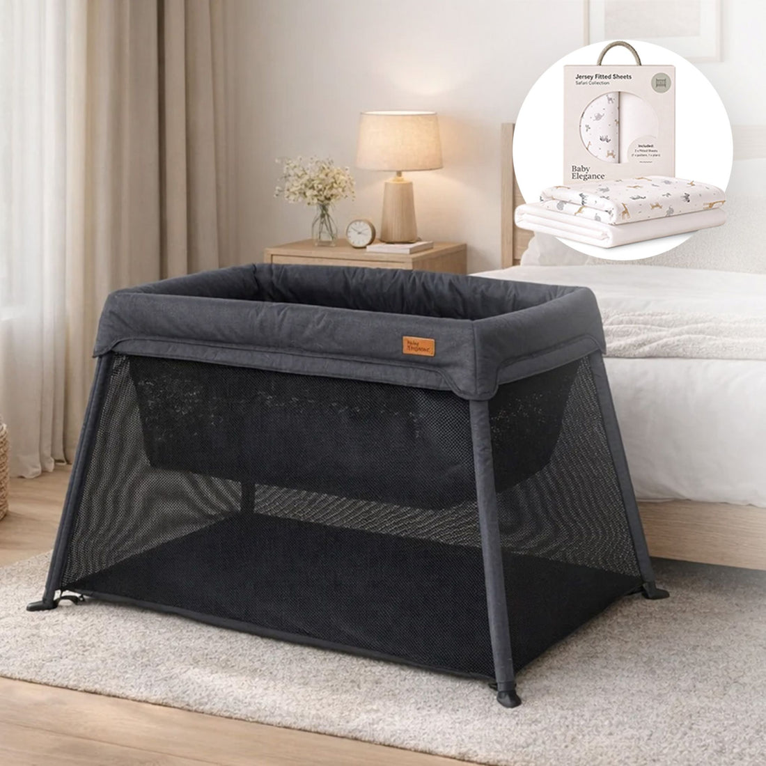 Air2 Travel Cot &amp; Sheets Bundle