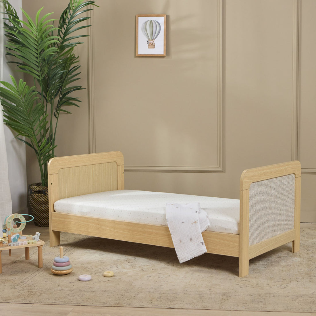 Ashton Cot Bed, Mattress, Sheets &amp; Mattress Protector Bundle