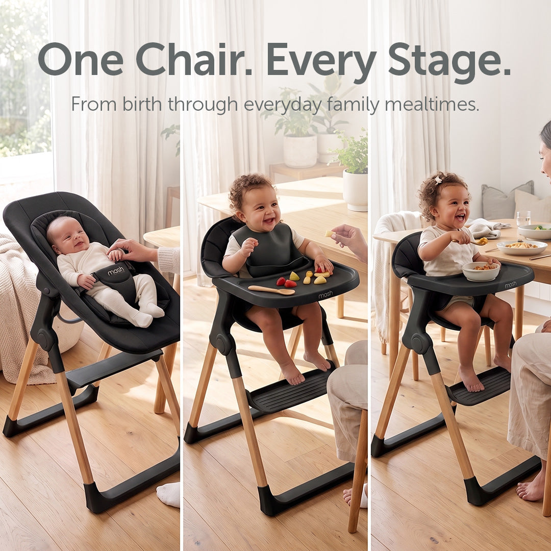 Mash High Chair Bundle - Black