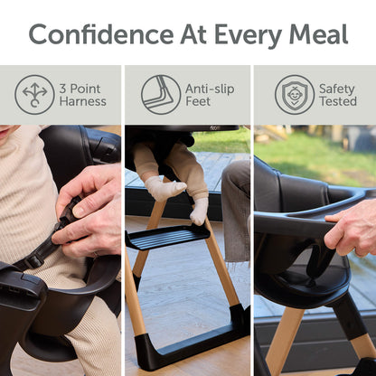Mash High Chair Bundle - Black