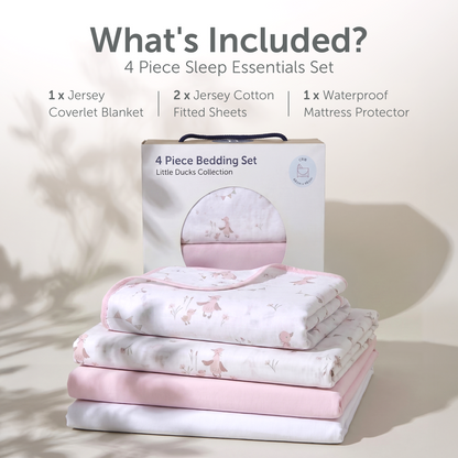 Cot Bed Bedding Set - 70 x 140cm - 4pcs