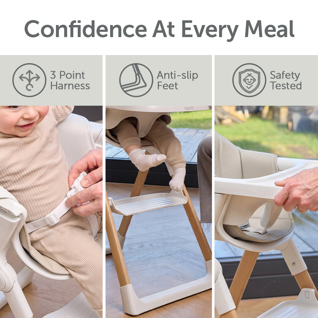 Mash High Chair Bundle - White