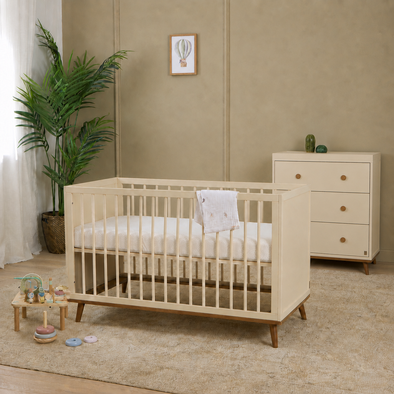 Ollie Cot &amp; Chest of Drawers Bundle