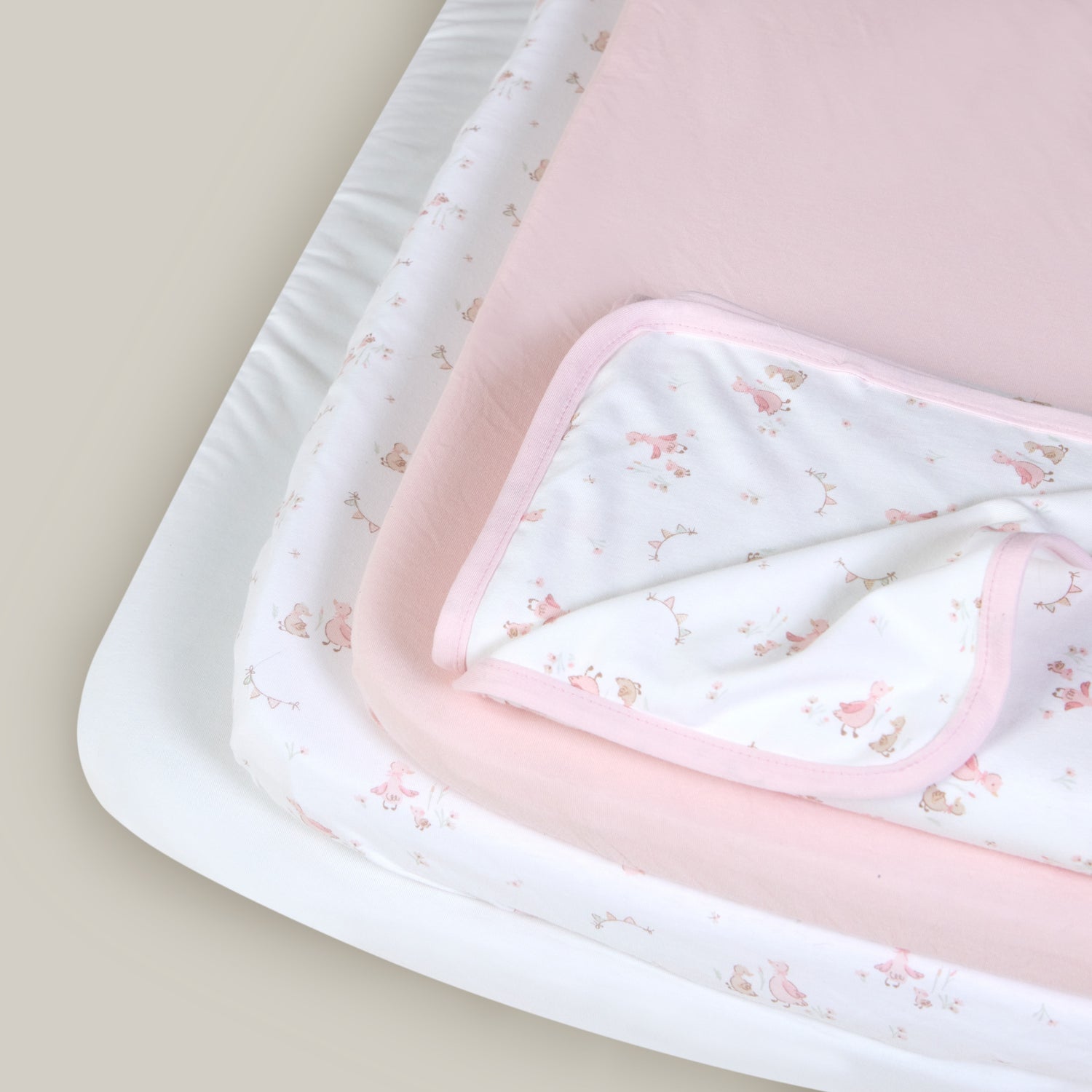 Crib Bedding Set - 45 x 90cm - 4pcs