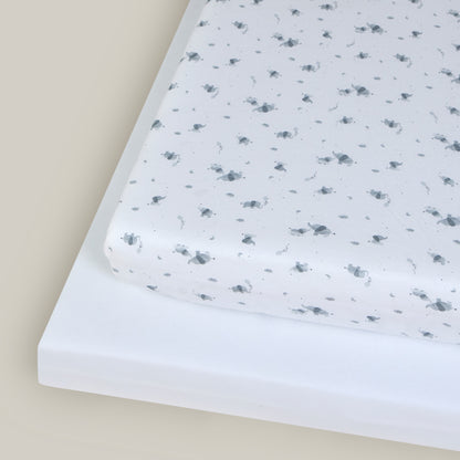 Cot Sheets - 120 x 60cm - 2 Pack
