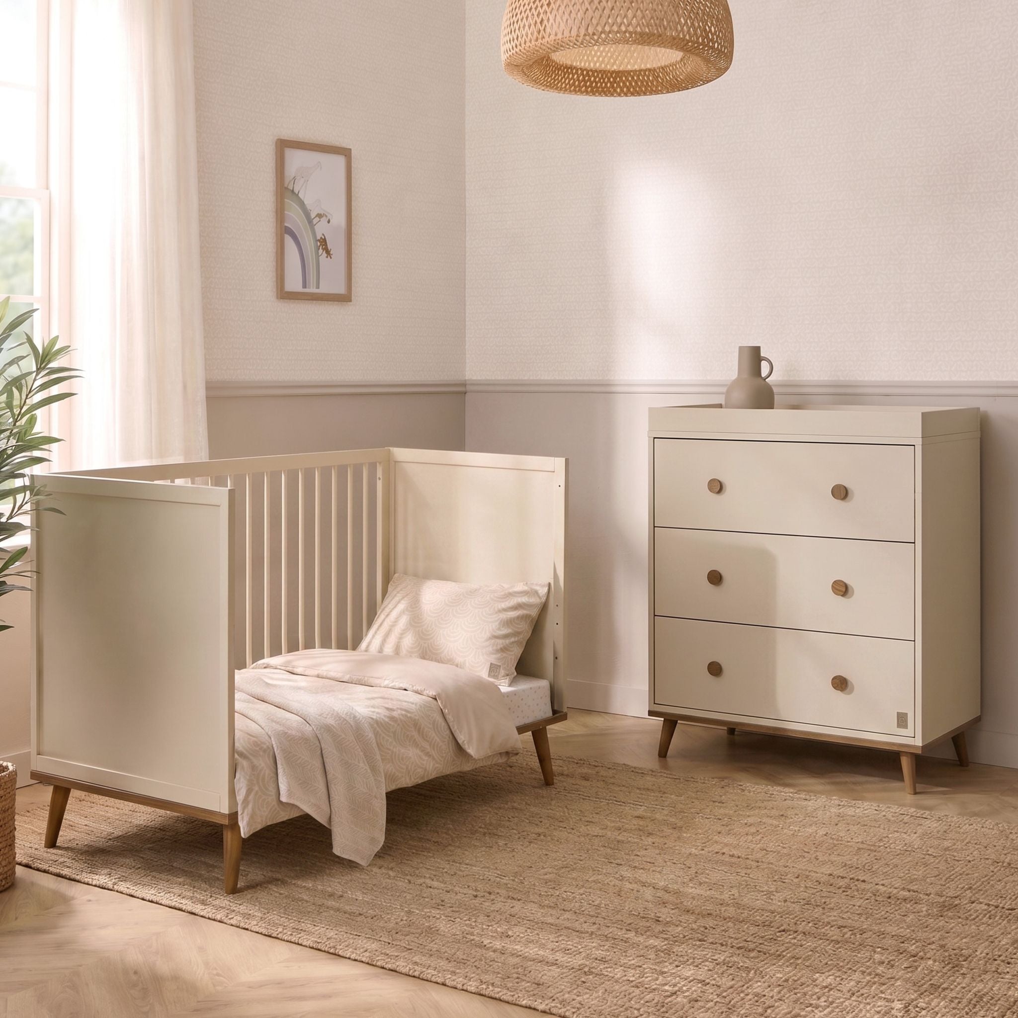Ollie Cot &amp; Chest of Drawers Bundle