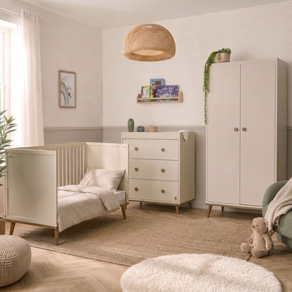 Ollie Cot, Chest of Drawers &amp; Wardrobe Bundle