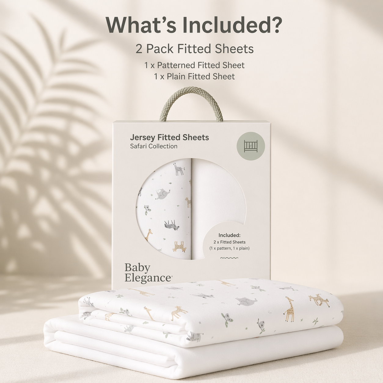 Travel Cot Sheets - 70 x 100cm - 2 Pack