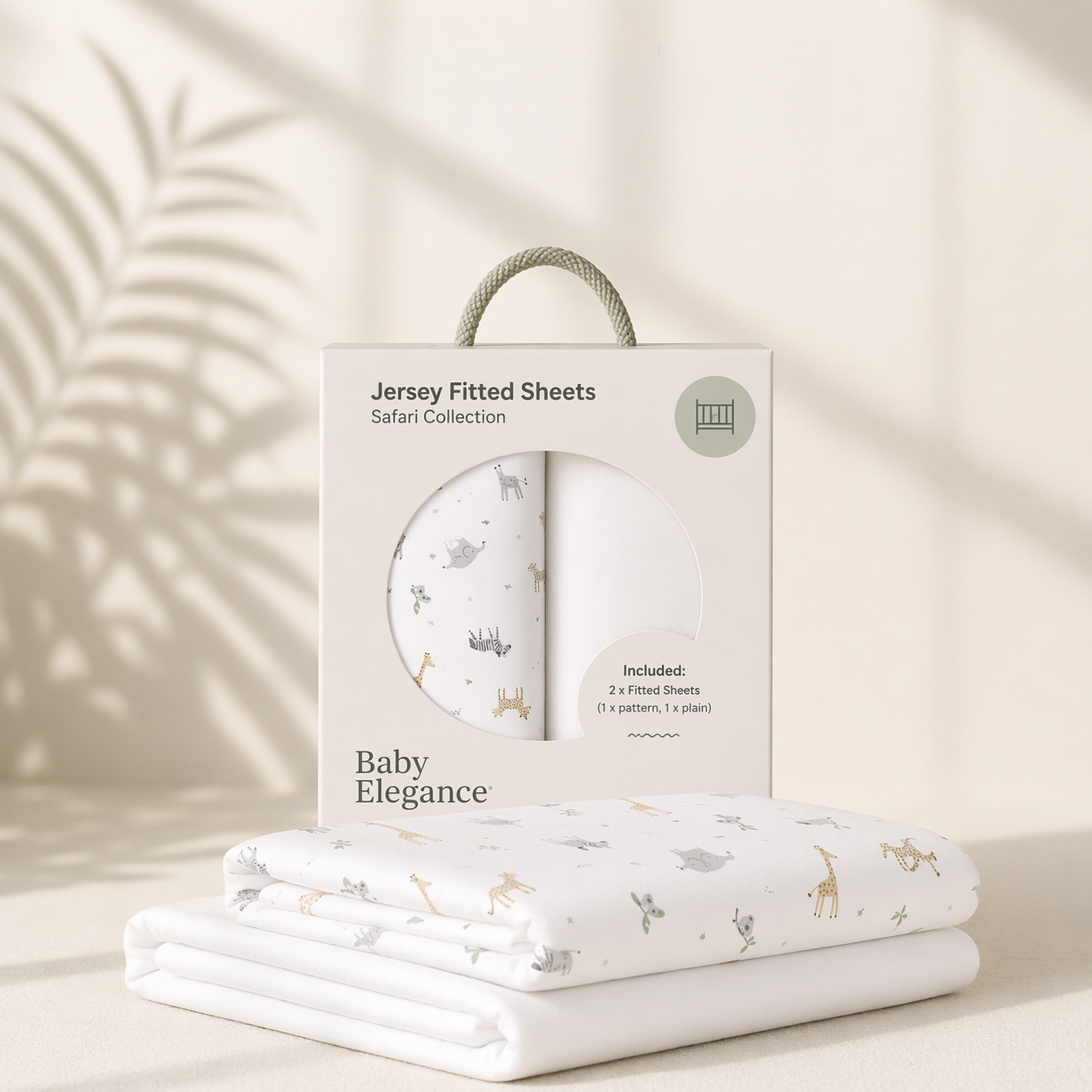 Travel Cot Sheets - 70 x 100cm - 2 Pack