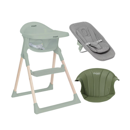 Mash High Chair Bundle - Sage